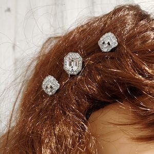 Art Deco hair pin Trio